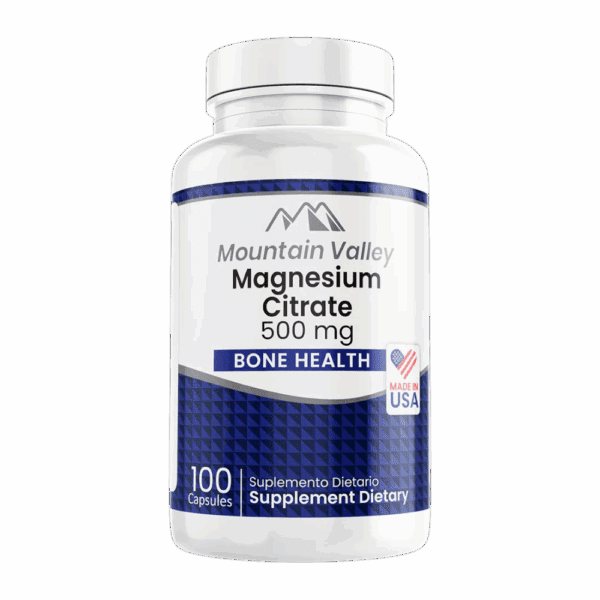 Magnesium Citrate 500 mg x100 Cap Mountain Valley