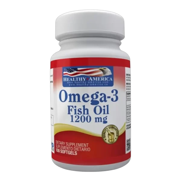 Omega 3 Healthy America 1200 Mg X100 Capsulas Blandas